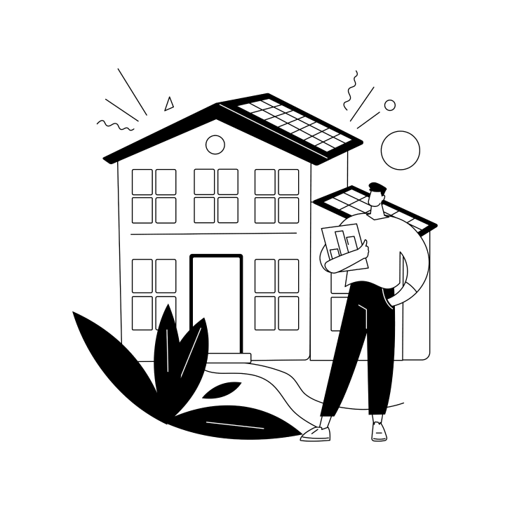 illustration de panneaux solaires